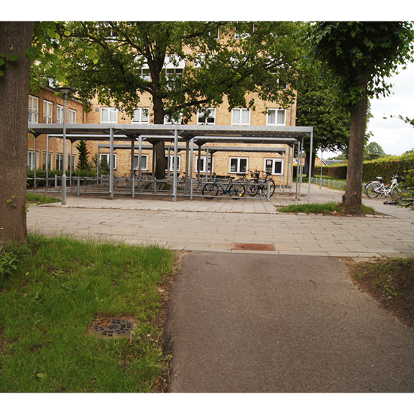 Horsens Gymnasium og HF med 686 cykelparkeringspladser